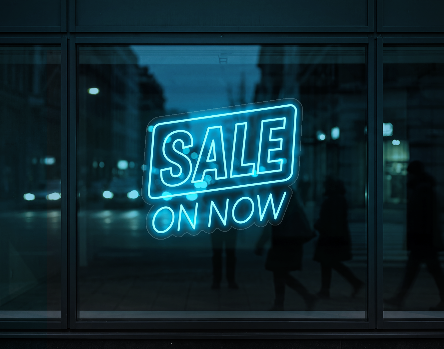 Sale On Now LED Neon Sign - Ice Blue
