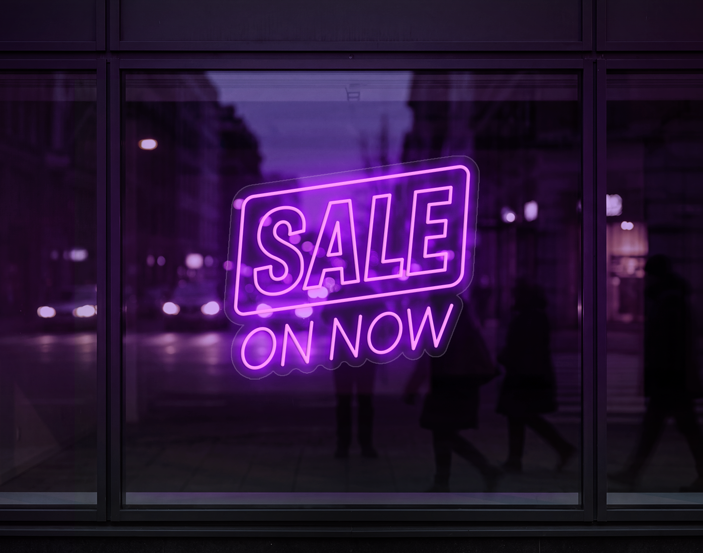 Sale On Now LED Neon Sign - Lilac Purple
