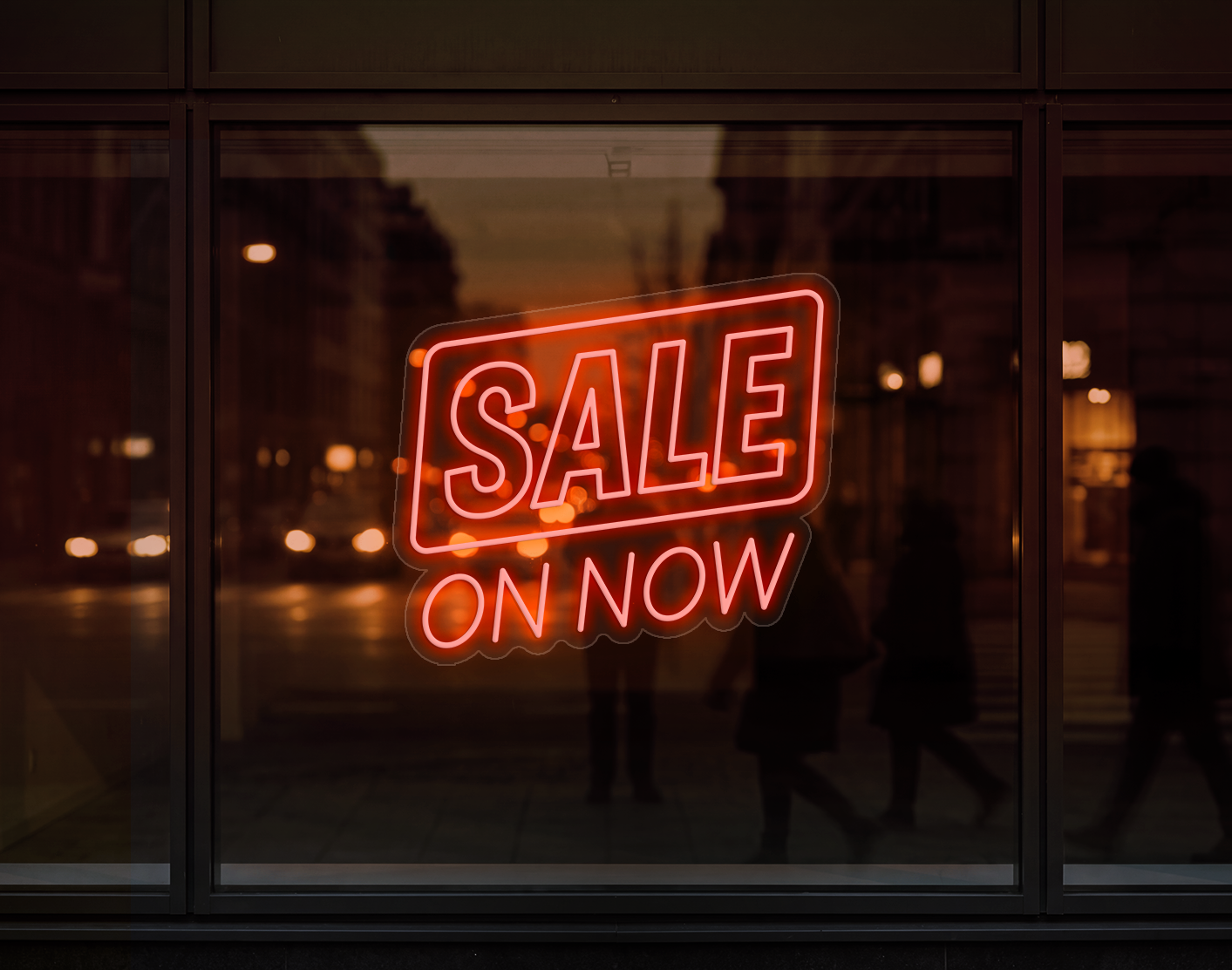 Sale On Now LED Neon Sign - Orange