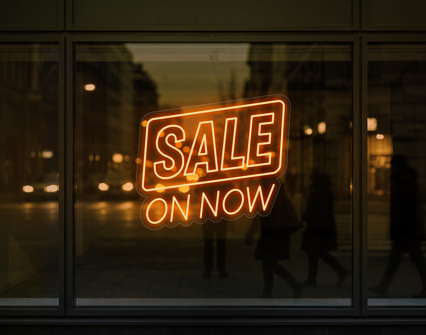 Sale On Now LED Neon Sign - Sunset Orange