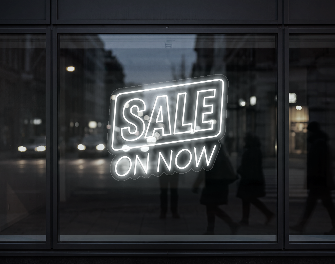Sale On Now LED Neon Sign - White