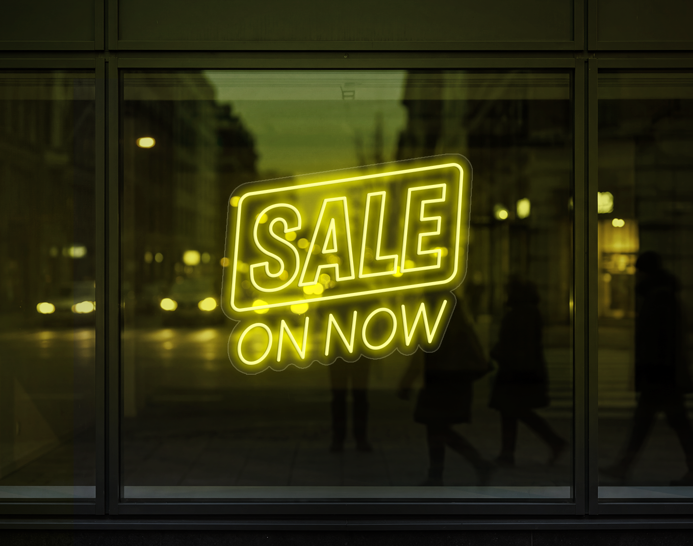 Sale On Now LED Neon Sign - Yellow