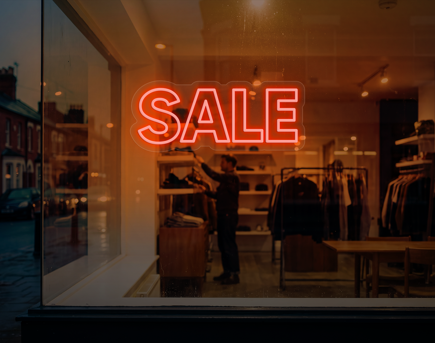 Sale LED Neon Sign - Orange