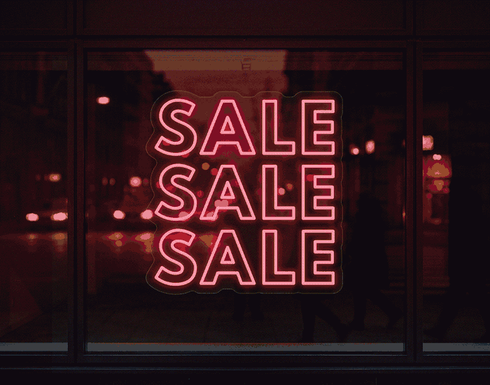 Sale Sale Sale LED Neon Sign - Full Colour Spectrum