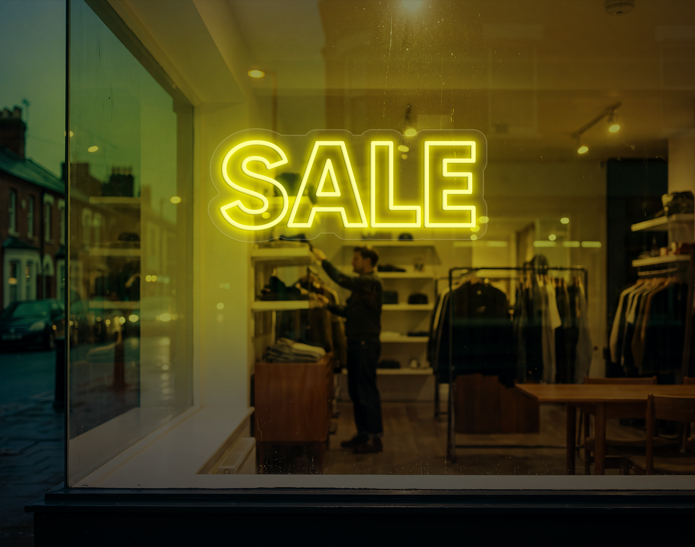 Sale LED Neon Sign - Yellow