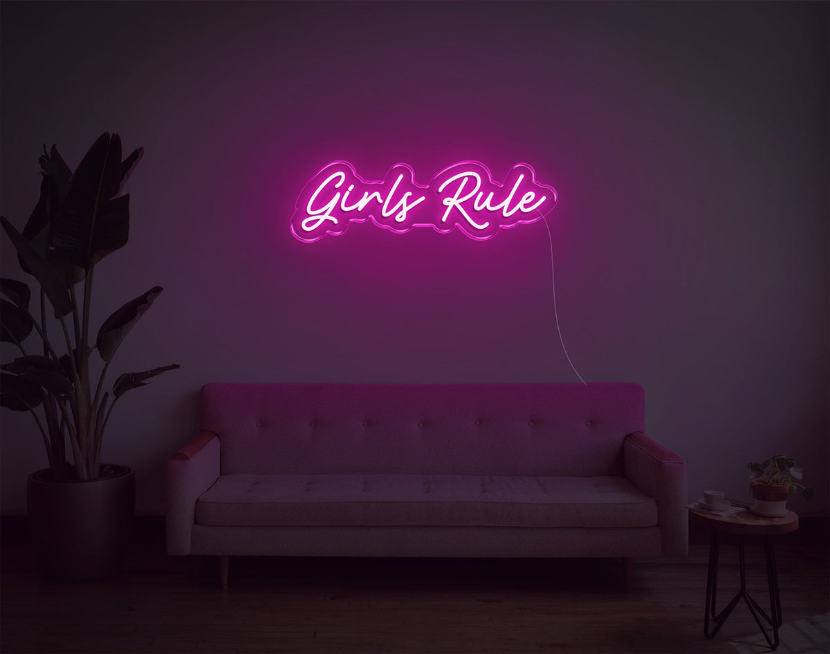 Girls Rule LED Neon sign!