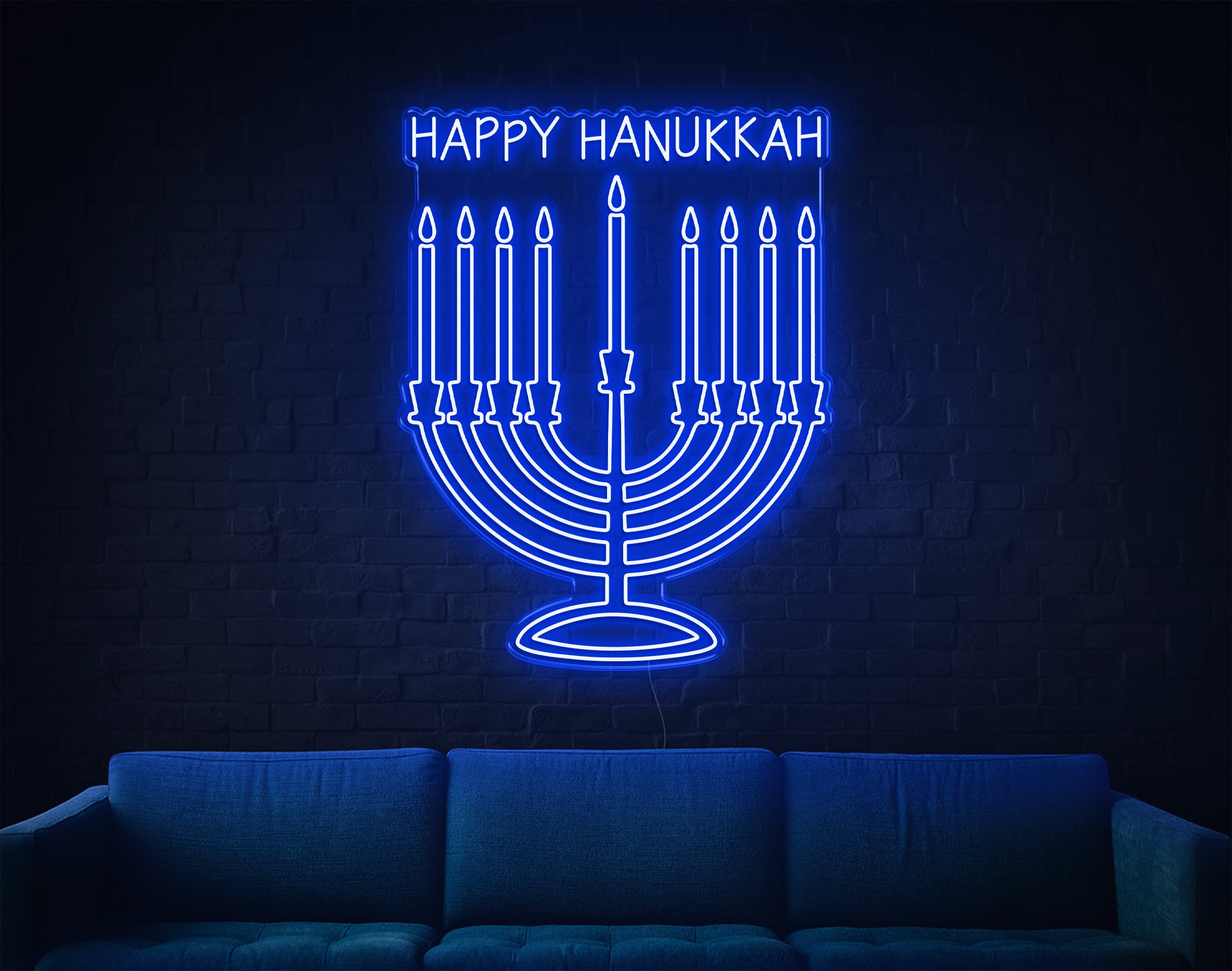 Happy Hanukka V2 LED Neon Sign!