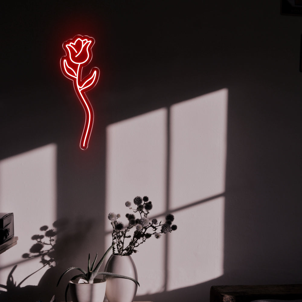 Led Light Sign Roses Rose LED Neon Sign